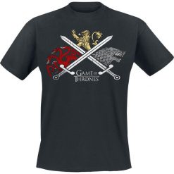 Gra o Tron The Fight Of The Houses T-Shirt czarny. Czarne koszulki męskie marki Gra o Tron, l, bez wzorów, bez kołnierzyka. Za 74,90 zł.