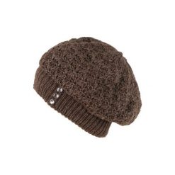 Czapka damska Trzy kryształki brązowa. Brązowe czapki zimowe damskie Art of Polo. Za 36,52 zł.