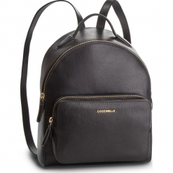 Plecak COCCINELLE - DF8 Clementine Soft E1 DF8 14 01 01 Noir 001. Czarne plecaki damskie Coccinelle, ze skóry. Za 1299,90 zł.
