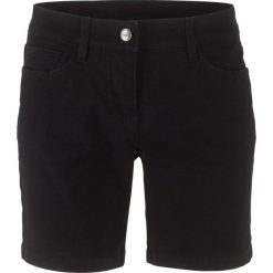 Szorty ze stretchem bonprix czarny. Czarne spodnie damskie bonprix. Za 74,99 zł.