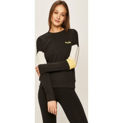 Diadora - Bluza. Czarne bluzy damskie Diadora, s, z aplikacjami, z bawełny, bez rękawów, bez kaptura. Za 169,90 zł.