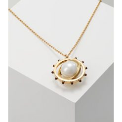 Naszyjniki damskie: Tory Burch SPINNING PENDANT Naszyjnik pearl / tory gold