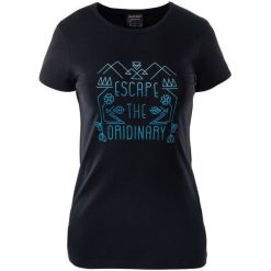 Hi-Tec Koszulka Damska Lady Clover Black Xs. Czarne bluzki sportowe damskie Hi-tec, na lato, xs, bez wzorów, z elastanu, bez kołnierzyka, z krótkim rękawem, krótkie, bez kaptura. W wyprzedaży za 32,00 zł.