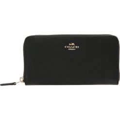 Coach ACCORDION ZIP Portfel black. Czarne portfele damskie marki Coach, bez wzorów. W wyprzedaży za 532,35 zł.