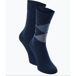 Tommy Hilfiger - Skarpety męskie pakowane po 2 szt., niebieski. Niebieskie skarpetki męskie TOMMY HILFIGER, bez wzorów. Za 59,95 zł.