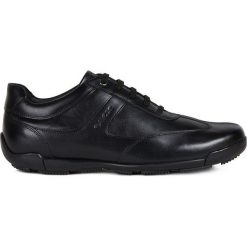 Geox - Buty. Czarne sneakersy męskie Geox, ze skóry ekologicznej, na sznurówki. Za 349,90 zł.