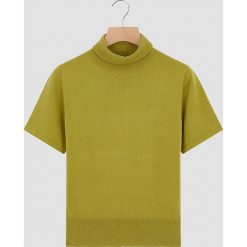 Sweter w kolorze zielonym. Zielone swetry damskie Rodier, z kaszmiru, klasyczne. W wyprzedaży za 109,95 zł.