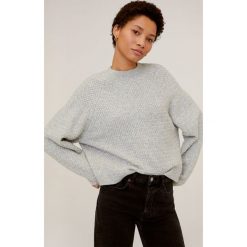 Mango - Sweter Confort. Niebieskie swetry damskie Mango, s, bez wzorów, z dzianiny, bez rękawów, bez kaptura. W wyprzedaży za 79,90 zł.