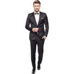 Garnitur winchell 311 czarny slim fit. Czarne garnitury męskie Recman, bez wzorów, z wiskozy. Za 499,99 zł.