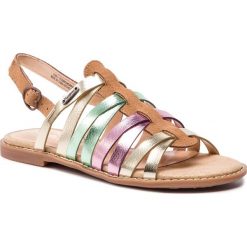 Sandały PEPE JEANS - Elsa Tiras Metal PGS90124 Multi 0AA. Klapki damskie Pepe Jeans, bez wzorów, z jeansu, bez obcasa, na obcasie. W wyprzedaży za 169,00 zł.