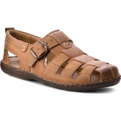 Sandały LASOCKI FOR MEN - MI08-448-51-01 Camel 1. Pomarańczowe klapki męskie Lasocki For Men, bez wzorów, ze skóry. Za 149,99 zł.