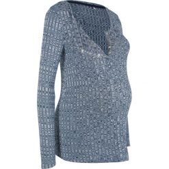 Swetry klasyczne damskie: Lekki sweter ciążowy i do karmienia piersią bonprix indygo melanż