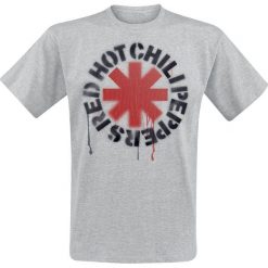 T-shirty męskie: Red Hot Chili Peppers Stencil Asterisk T-Shirt odcienie szarego