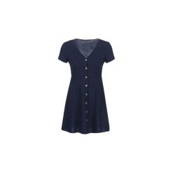 Sukienki krótkie Vero Moda VMANNA. Niebieskie sukienki damskie Vero Moda, s, bez wzorów, bez kołnierzyka, z krótkim rękawem, krótkie, mini. Za 149,00 zł.