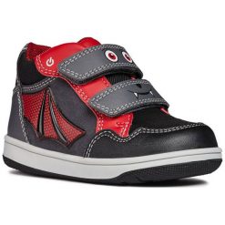 Geox Buty Za Kostkę Chłopięce New Flick 22 Ciemnoszare. Szare buty chłopięce zimowe marki Geox, z gumy, za kostkę. Za 259,00 zł.