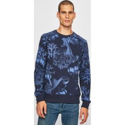 G-Star Raw - Bluza. Niebieskie bluzy męskie G-Star RAW, s, bez wzorów, z elastanu, retro, z okrągłym kołnierzem, bez rękawów, bez kaptura. W wyprzedaży za 339,90 zł.