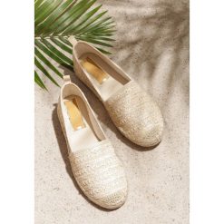 Beżowe Espadryle Aroma. Brązowe espadryle damskie Inny, bez wzorów, bez obcasa, na płaskiej podeszwie. Za 69,99 zł.