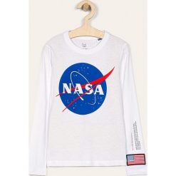 Jack & Jones - Longsleeve dziecięcy 140-164 cm. Czarne t-shirty chłopięce Jack & Jones, z aplikacjami, z bawełny, z długim rękawem. W wyprzedaży za 59,90 zł.