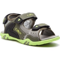 Sandały CMP - Kids Alphard Hiking Sandal 39Q9614 00FC. Zielone sandały dziewczęce CMP, ze skóry ekologicznej, bez zapięcia. W wyprzedaży za 139,00 zł.