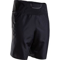 Spodenki do biegania MARATHON męskie. Czarne spodenki sportowe męskie KIPRUN, m, bez wzorów, z elastanu, do biegania. Za 69,99 zł.