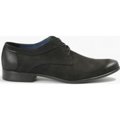 Półbuty czarne Terence. Czarne buty wizytowe męskie Badura, bez wzorów, wizytowe, bez zapięcia. Za 319,99 zł.