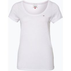 Tommy Jeans - T-shirt damski, czarny. Czarne t-shirty damskie marki Tommy Jeans, m, bez wzorów, z jeansu, bez kołnierzyka. Za 129,95 zł.