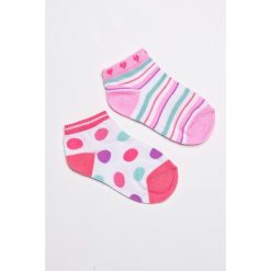Blukids - Skarpetki dziecięce (2-pack). Szare skarpetki dziewczęce Blukids, bez wzorów, z elastanu. W wyprzedaży za 9,90 zł.
