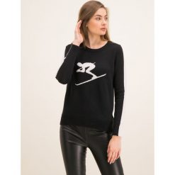 Sweter MICHAEL Michael Kors Intarsia MH96P42CHM. Czarne swetry damskie MICHAEL Michael Kors, m, bez wzorów, z bawełny, klasyczne, bez rękawów, bez kaptura. W wyprzedaży za 559,00 zł.