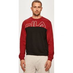 Fila - Bluza. Czarne bluzy męskie Fila, s, z nadrukiem, z bawełny, z okrągłym kołnierzem, bez rękawów, bez kaptura. W wyprzedaży za 139,90 zł.