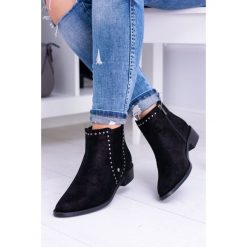 Big Star Czarne Damskie Botki Sztyblety BB274529. Czarne botki damskie Tagless, na jesień, z gumy, retro, bez obcasa, na zamek. Za 139,00 zł.