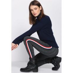 Szaro-Granatowe Legginsy Let Me Live. Czarne legginsy marki Born2be, l. Za 34,99 zł.