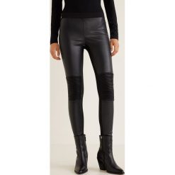 Mango - Legginsy Rock. Czarne legginsy marki Mango, l, z dzianiny. Za 99,90 zł.
