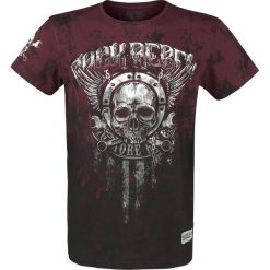 T-shirty męskie: Rock Rebel by EMP Rebel Soul T-Shirt czarny/bordowy