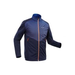 Bluza narciarska XC S 500 męska. Niebieskie bluzy męskie INOVIK, s, bez wzorów, z elastanu, bez kołnierzyka, bez rękawów, bez kaptura. Za 249,99 zł.