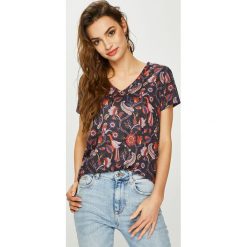 Answear - Top Orient Express. Szare topy damskie marki ANSWEAR, s, z poliesteru. W wyprzedaży za 59,90 zł.