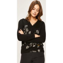 Desigual - Sweter. Czarne swetry damskie Desigual, s, bez wzorów, z bawełny, bez rękawów, bez kaptura. W wyprzedaży za 139,90 zł.