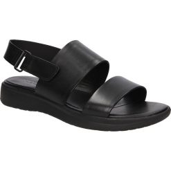 Sandały vagabond lola 4133-201-20. Czarne sandały damskie Vagabond, bez wzorów, ze skóry, bez obcasa, bez zapięcia. Za 399,99 zł.