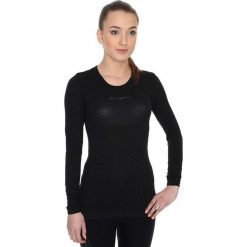 Bluzki sportowe damskie: Brubeck Koszulka unisex z długim rękawem czarna r. L (LS10850)