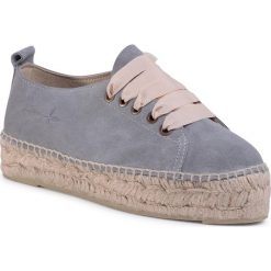 Espadryle MANEBI - Sneakers D A C.1 E0 Grey. Szare espadryle damskie Manebi, bez wzorów, ze skóry, bez obcasa, na płaskiej podeszwie. W wyprzedaży za 379,00 zł.