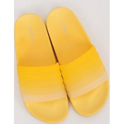Klapki damskie żółte K-9183 YELLOW. Żółte klapki damskie obuwie damskie, bez wzorów, z gumy, bez obcasa. Za 50,72 zł.
