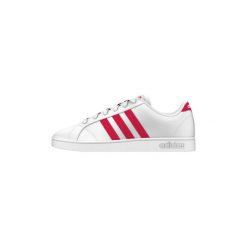Buty Dziecko adidas BASELINE K F36197. Białe trampki dziewczęce Adidas, bez wzorów, bez zapięcia. Za 183,95 zł.
