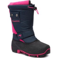 Śniegowce KANGAROOS - Kanga-Bean II 18416 000 4204 Dk Navy/Daisy Pink. Różowe śniegowce dziewczęce KangaROOS, bez zapięcia. Za 169,00 zł.