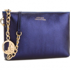 Torebka VERSACE COLLECTION - LBF0490 LNLA L830H Blu. Niebieskie torebki klasyczne damskie marki Versace Collection, ze skóry. W wyprzedaży za 1039,00 zł.