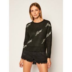 Sweter Guess Nicole W0YR96 Z2OU0. Czarne swetry damskie Guess, xs, z aplikacjami, klasyczne, bez rękawów, bez kaptura. Za 419,00 zł.