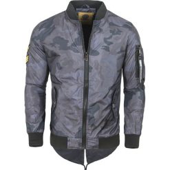 Kurtka męska wiosenna parka szara moro Recea. Szare kurtki męskie Recea, na wiosnę, m, moro, bez kaptura. Za 129,90 zł.