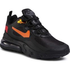 Buty NIKE - Air Max 270 React CV1641 001 Black/Magma Orange. Czarne buty sportowe męskie Nike, na co dzień, bez wzorów, z tworzywa sztucznego, eleganckie, bez zapięcia. Za 679,00 zł.