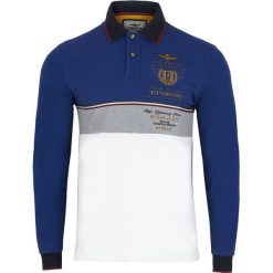 Koszulka Polo Aeronautica Militare. Niebieskie koszulki męskie Aeronautica Militare, m, bez wzorów, polo, bez rękawów. Za 279,00 zł.