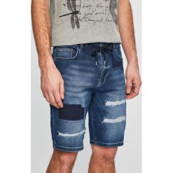 Desigual - Szorty. Niebieskie spodenki i szorty męskie Desigual, bez wzorów, z elastanu, casualowe. W wyprzedaży za 179,90 zł.