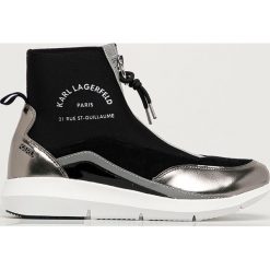 Karl Lagerfeld - Buty. Czarne buty sportowe damskie KARL LAGERFELD, ze skóry. Za 819,90 zł.
