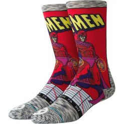 Stance Magneto Comic Skarpetki Czerwony Szary. Szare skarpetki męskie Stance, z elastanu. Za 94,95 zł.